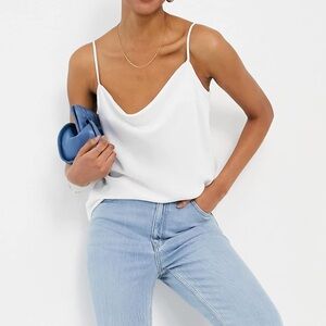 RIVER ISLAND • Satin Cowl Neck Cami Top